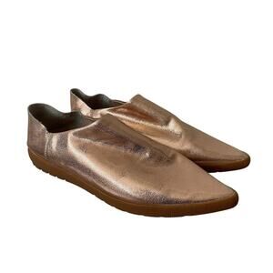 Vision Quest Women Babouche Sneaker Mules In Rose Gold Size 40